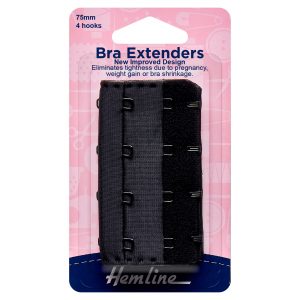 Bra Back Extenders: 75mm: Black