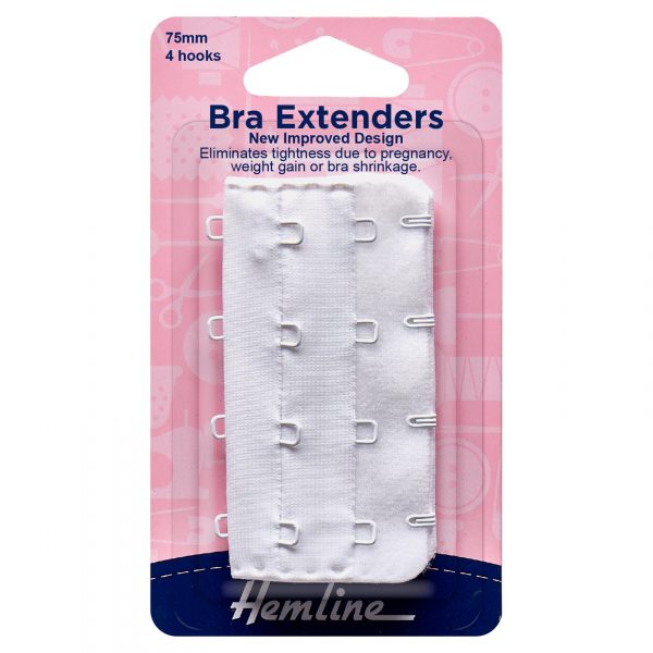 Bra Back Extenders: 75mm: White