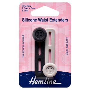 Waist Extenders: Silicone: 2.5-5cm: 2 Pieces