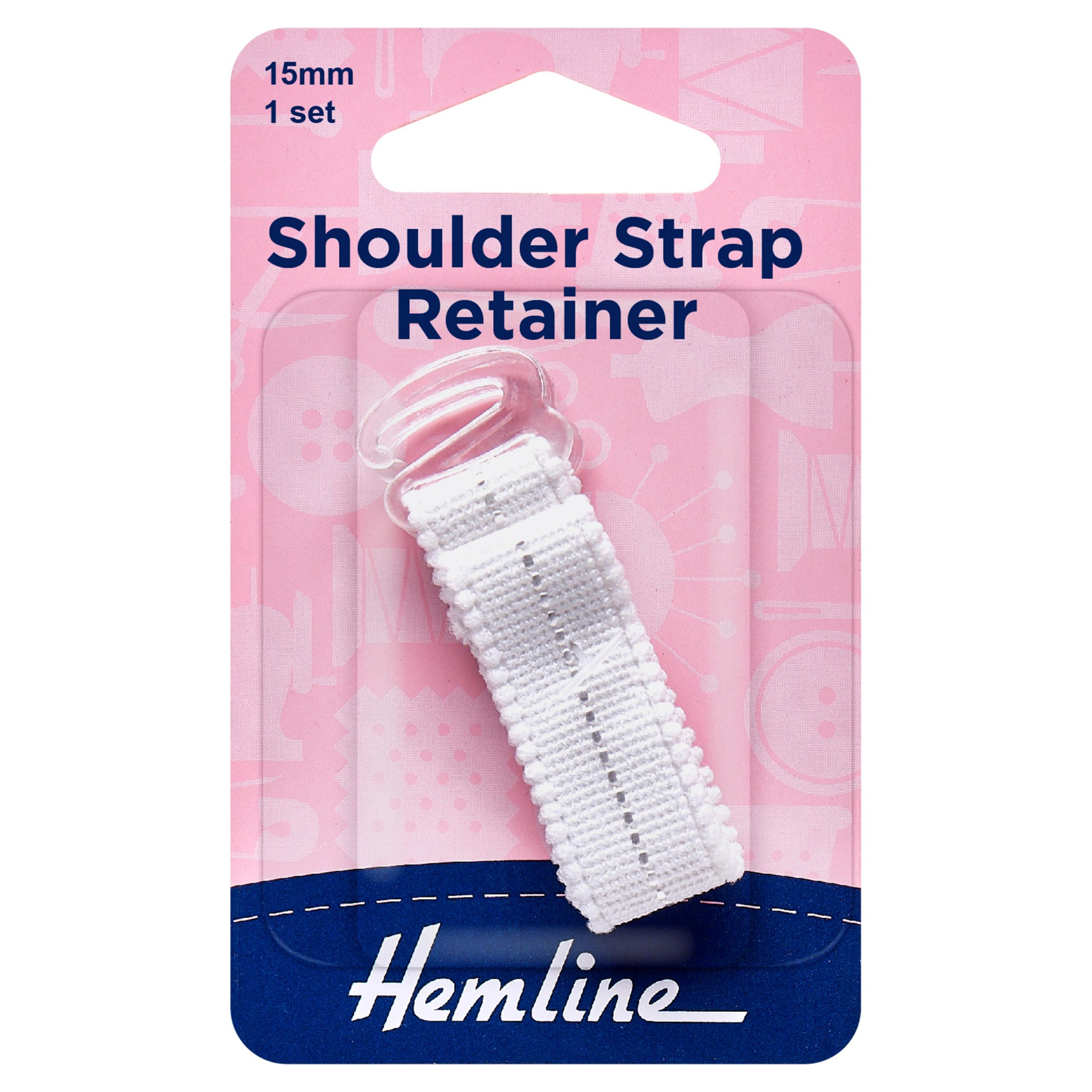 Shoulder Strap Retainer: White - 15mm