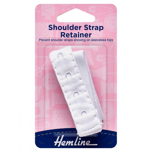 Shoulder Strap Retainer: White - 19mm