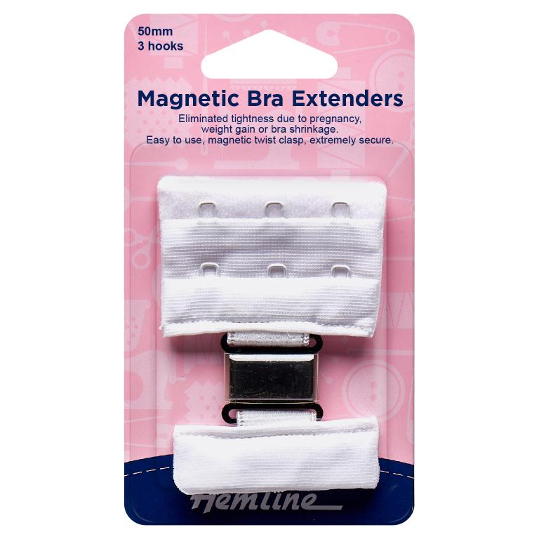 Bra Back Extender: Magnetic: 50mm: White