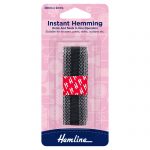 H784 B 1 scaled Instant Hemming: 2m x 20mm: Black