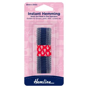 Instant Hemming: 2m x 20mm: Navy