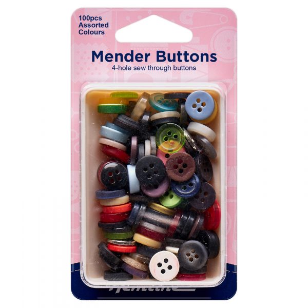 Buttons: Mender: Assorted Value Pack: 100 Pieces