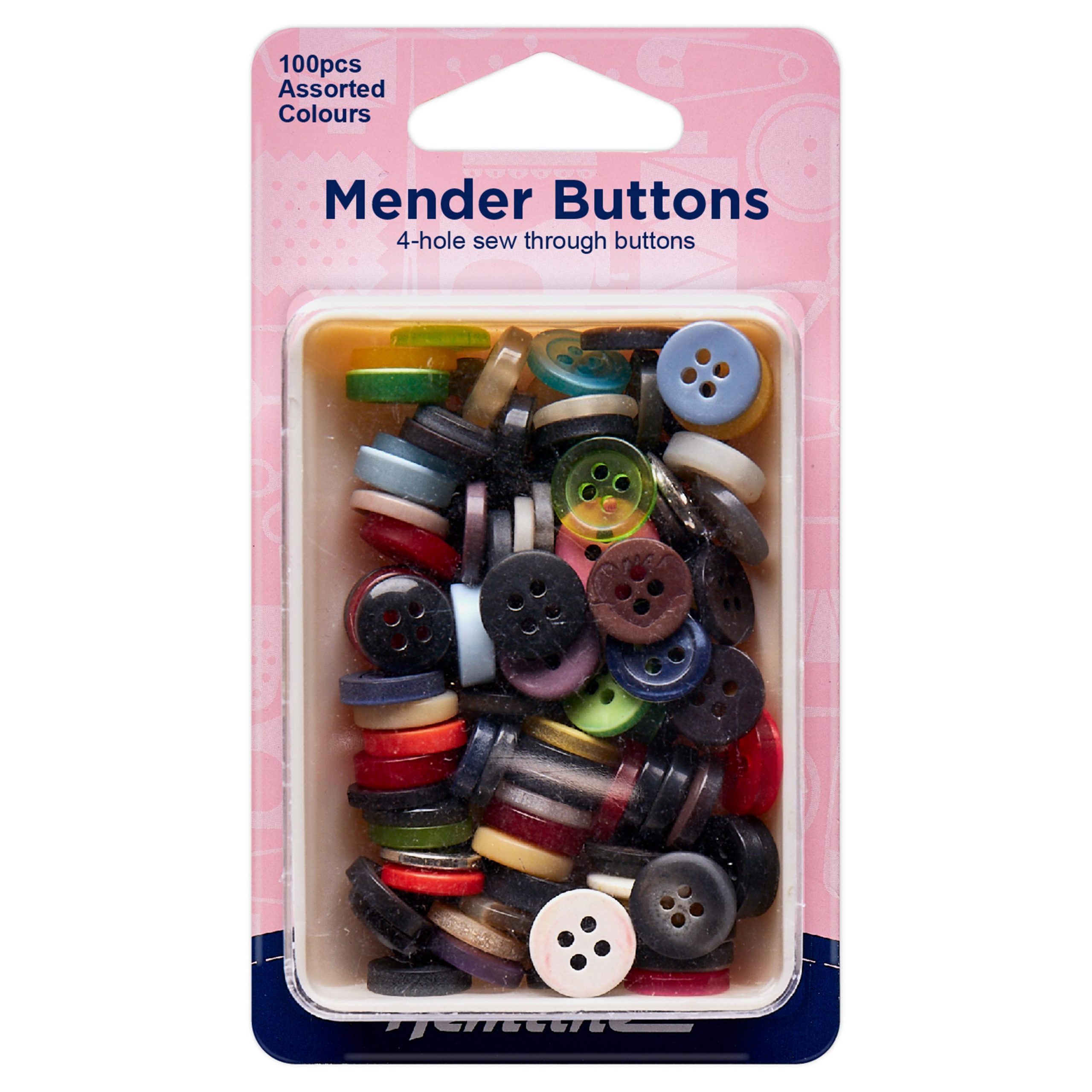 Buttons: Mender: Assorted Value Pack: 100 Pieces