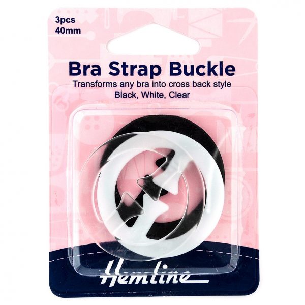 Bra Strap Buckle: 40mm: Pack of 3