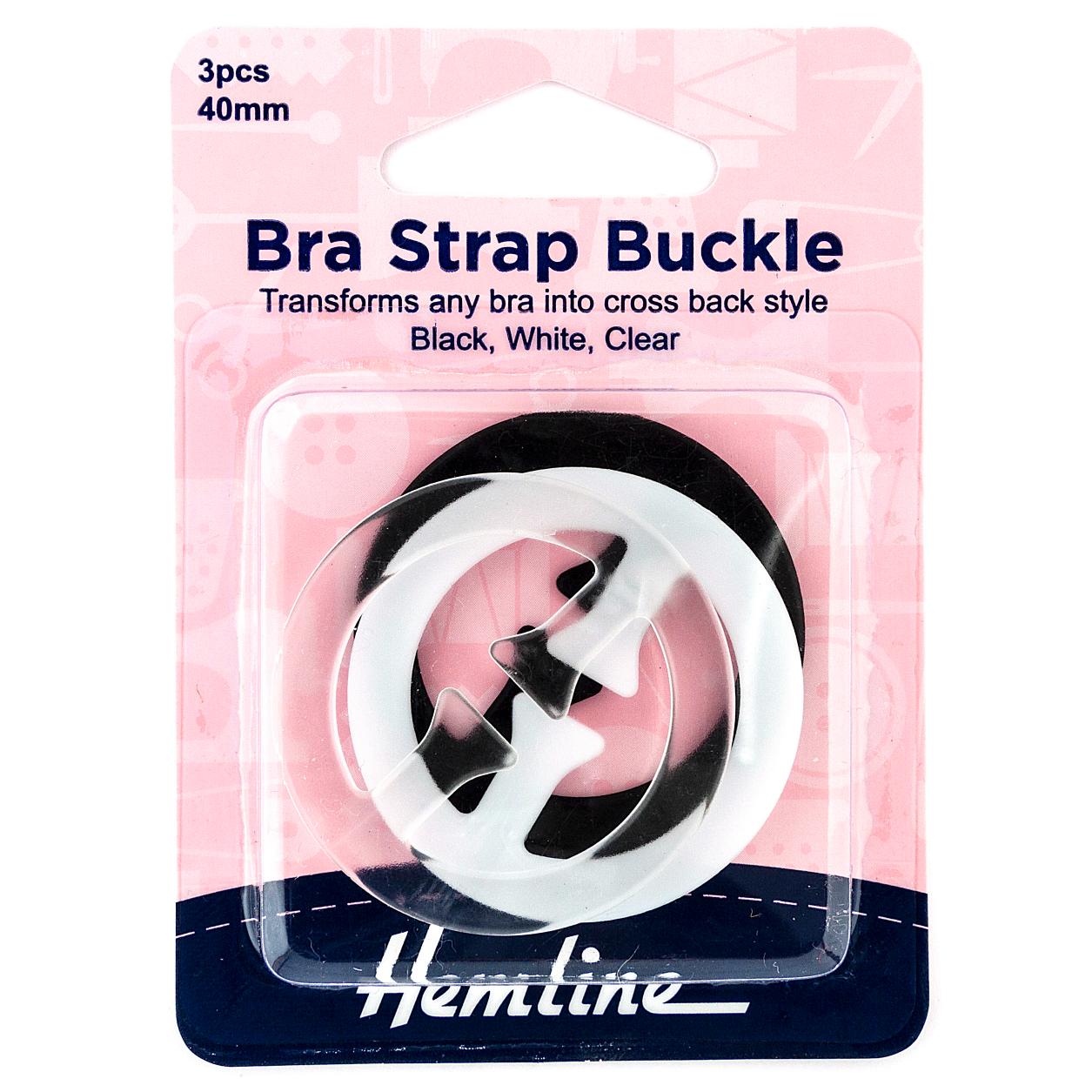 Bra Strap Buckle: 40mm: Pack of 3