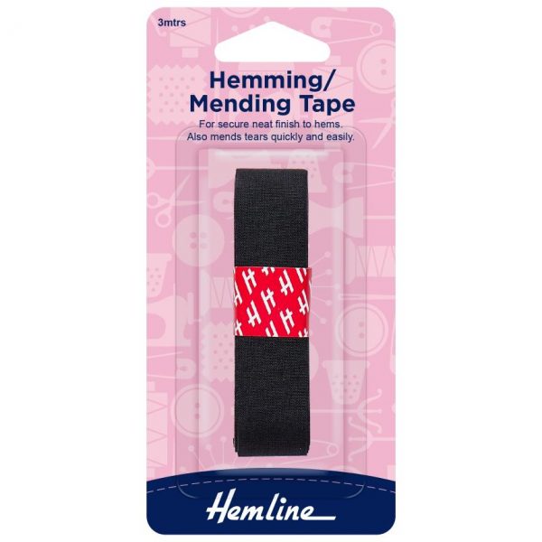 Hemming Tape: 3m x 20mm: Black