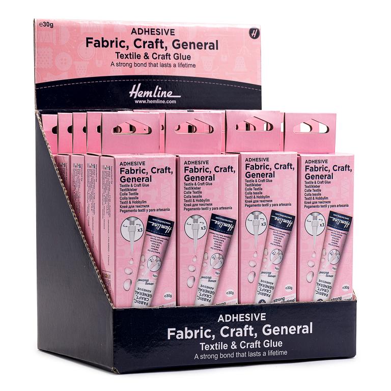 Counter Display Unit: Adhesive: Fabric, Craft & General Use: 30g: 20 Pieces
