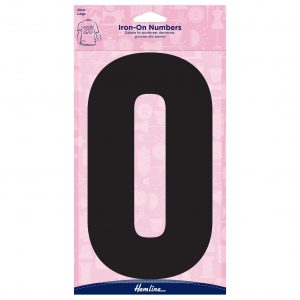 Motif: Iron-On Number: 20cm: Black: 0