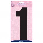 H824 20 1B Motif: Iron-On Number: 20cm: Black: 1