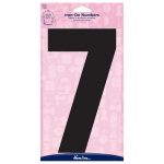 H824 20 7B Motif: Iron-On Number: 20cm: Black: 7