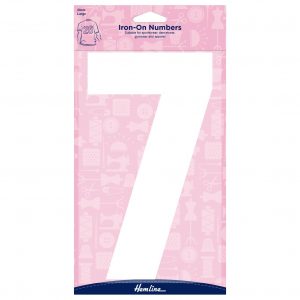 Motif: Iron-On Number: 20cm: White: 7