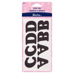 Motif: Iron-On Instant Letters: Black - 40pcs