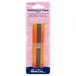 Reflective Sew-In Tape: Orange - 2m x 25mm