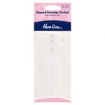Zipped Security Pocket: Passport Size