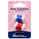 H882 Row Counters: 2-6mm: Red and Blue: 2 Pieces