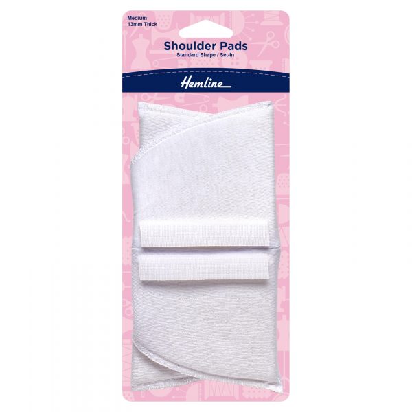 H902 M 1 scaled Shoulder Pads: Standard Set-In: Medium: White