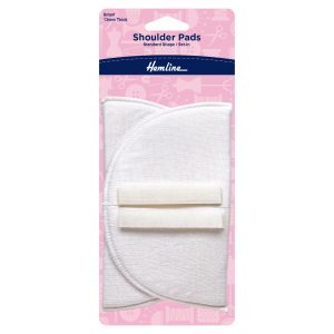 Shoulder Pads: Standard Set-In: Small: White
