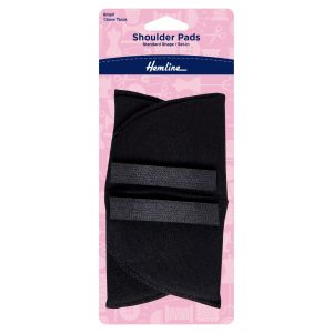 Shoulder Pads: Standard Set-In: Small: Black