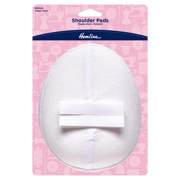 H917 M 1 scaled Shoulder Pad: Raglan Style: Medium: White