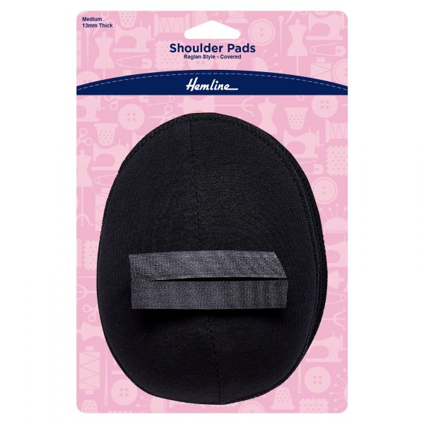Shoulder Pad: Raglan Style: Medium: Black