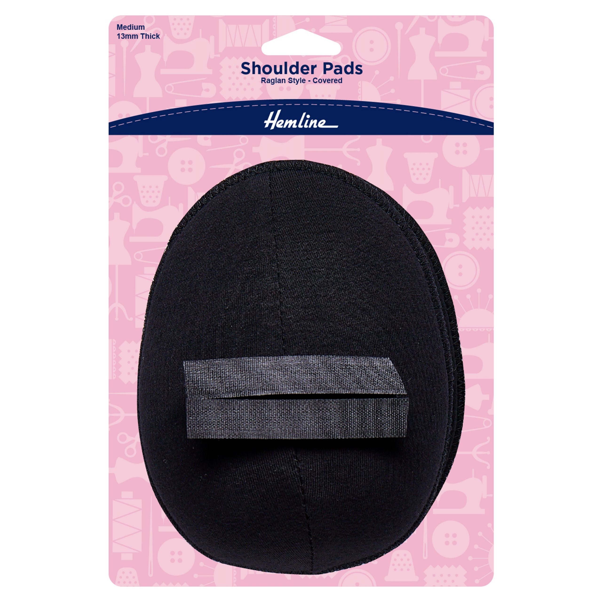 Shoulder Pad: Raglan Style: Medium: Black