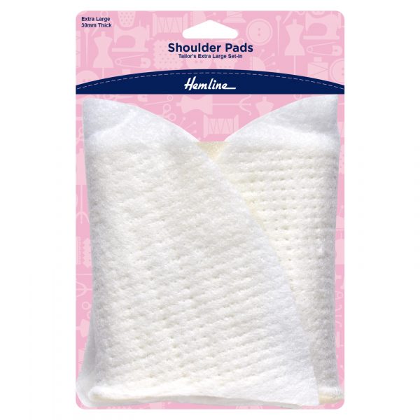 H943 XL 1 scaled Shoulder Pad: Tailor's Set-In: Extra Large: White