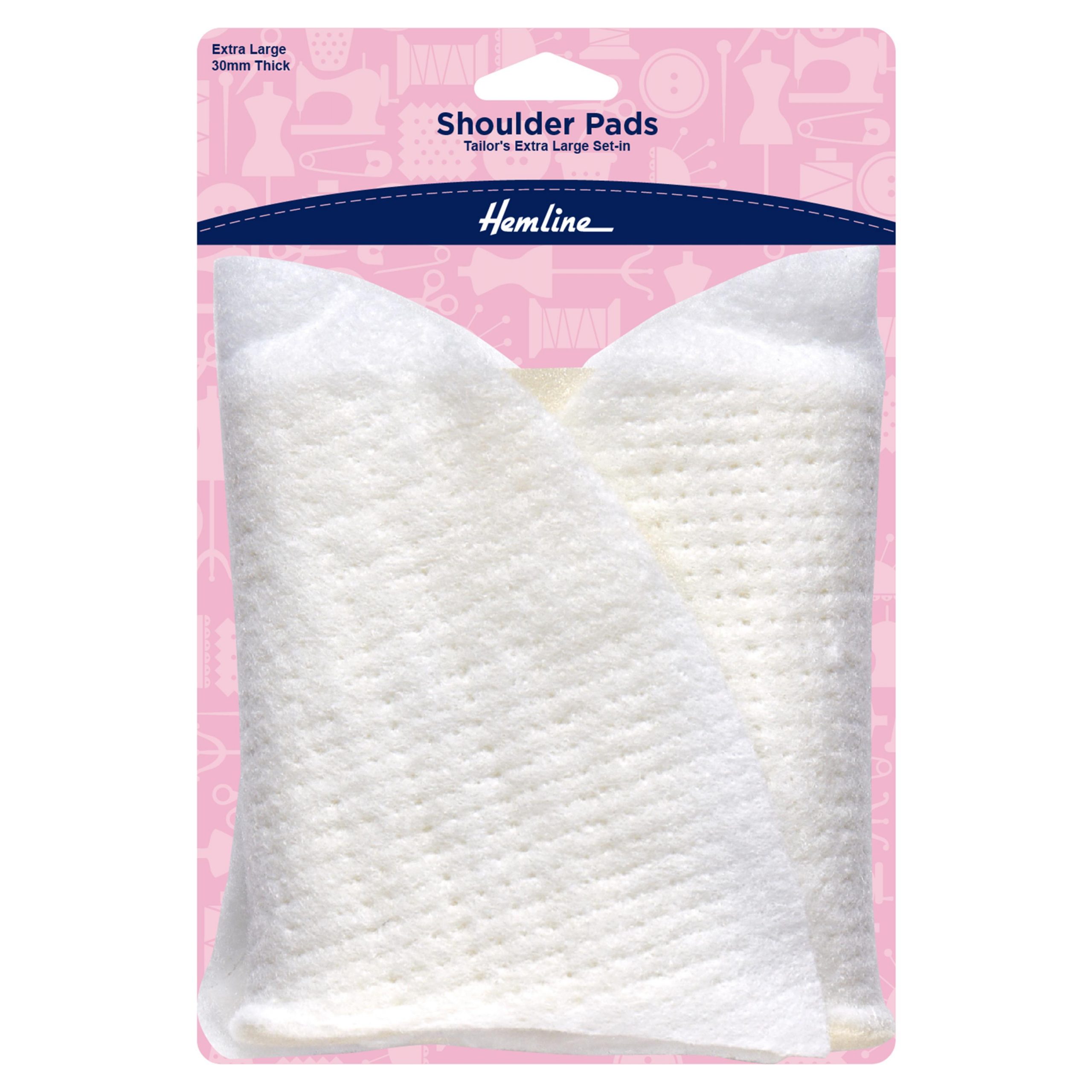 Shoulder Pad: Tailor's Set-In: Extra Large: White