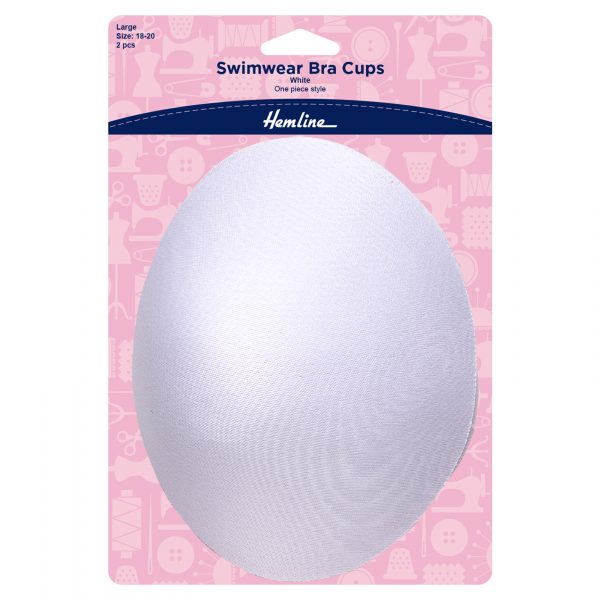 Swimwear Bra Cups: One-Piece Style: Large: White
