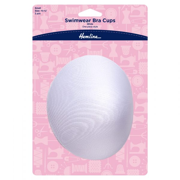 Swimwear Bra Cups: One-Piece Style: Small: White