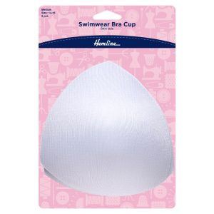 Swimwear Bra Cups: Bikini Style: Medium: White