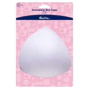 Swimwear Bra Cups: Bikini Style: Small: White