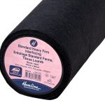 HN127 Interfacing: Standard: Heavy-Firm: Iron-on: 25m x 90cm: Black
