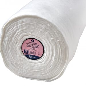 Wadding: Heat Resistant: Compressed: Sew-in: 25m x 90cm: White