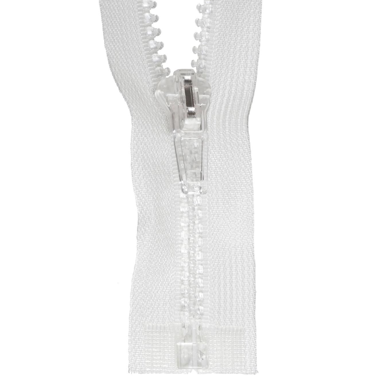 Zip: Open-End: Transparent: 45cm