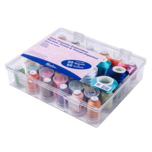 Thread Box and Storage Organiser: Filled: Polyester Machine Embroidery Thread