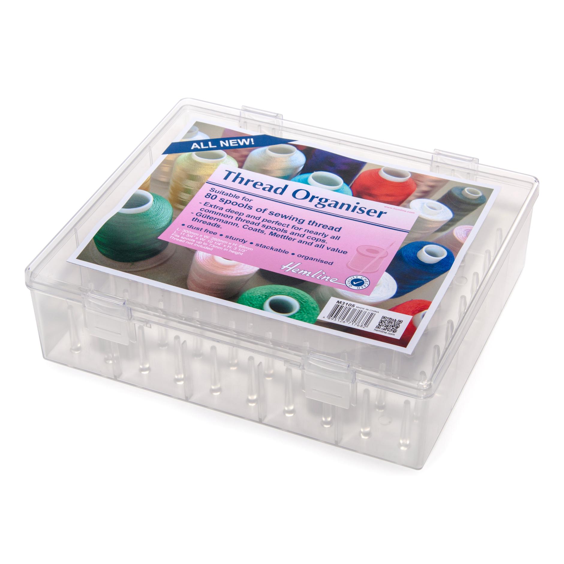 Thread Organiser: Clear: XL: 80 Spool