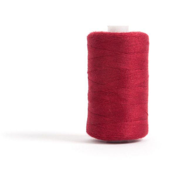 Sewing and Overlocking Thread: 5 x 1000m: Dark Red