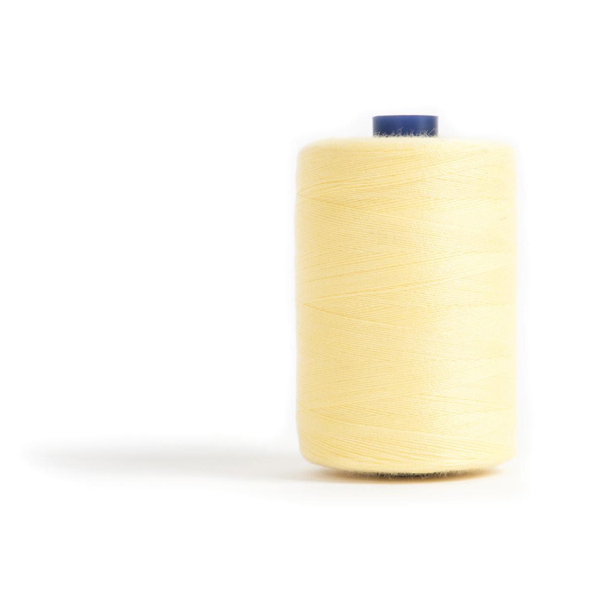 Sewing and Overlocking Thread: 5 x 1000m: Lemon