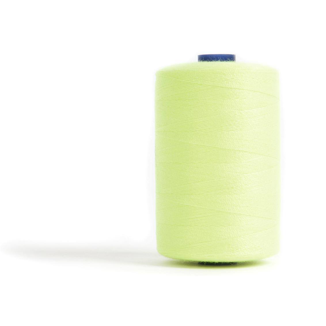 Sewing and Overlocking Thread: 5 x 1000m: Fluorescent-Lime