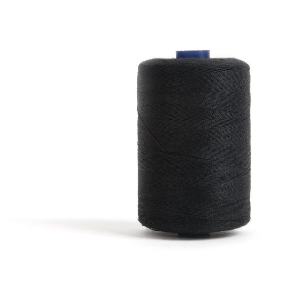 Sewing and Overlocking Thread: 5 x 1,000m: Black