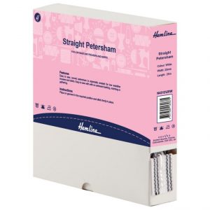 Petersham: Straight: 25m x 25mm: White