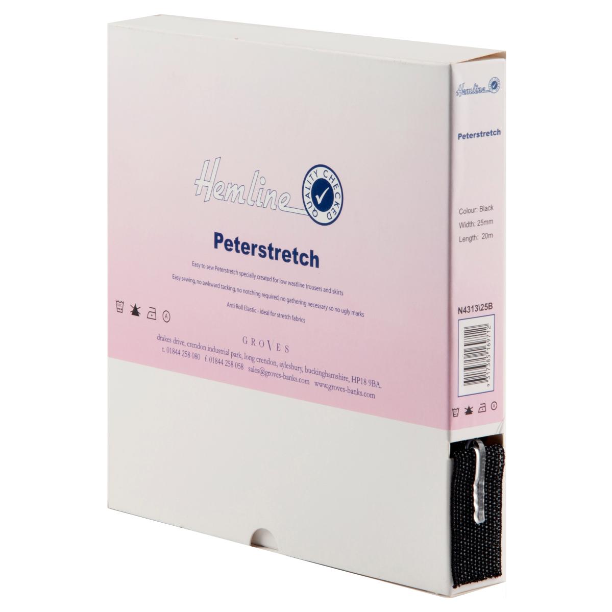 Petastretch: 20m x 25mm: Black