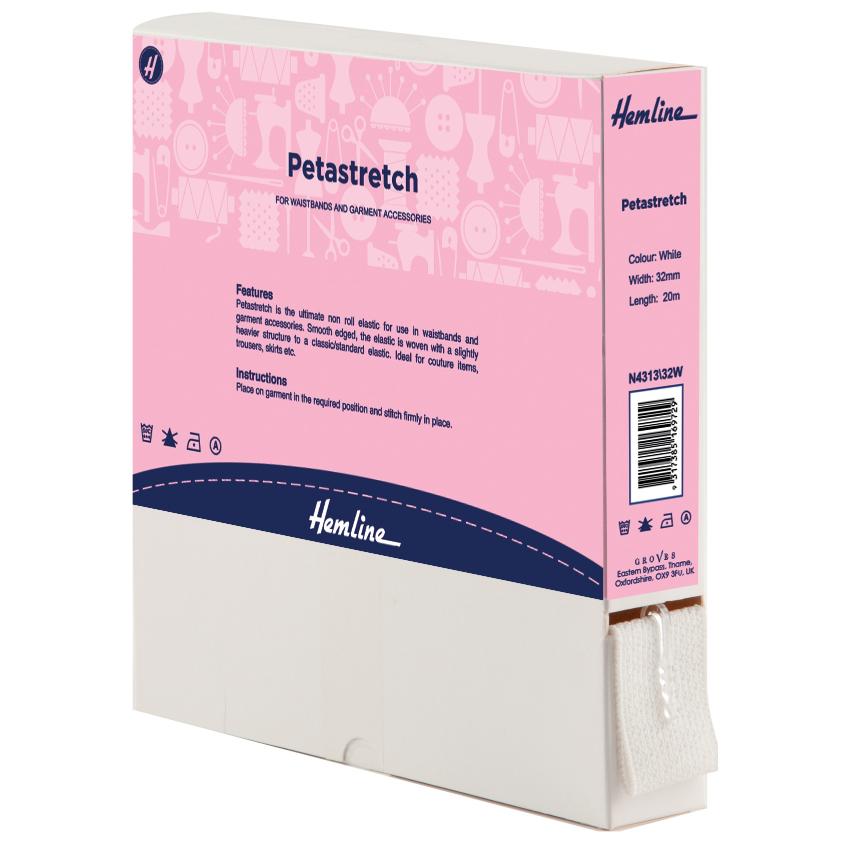 Petastretch: 20m x 32mm: White