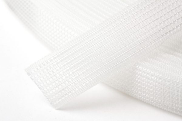N4331 TP Polyester Boning: Uncovered: 40m x 12mm: Transparent