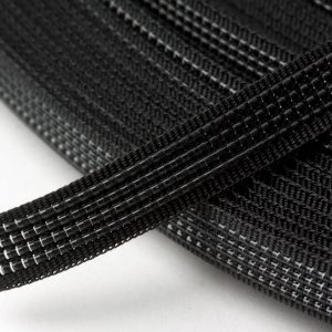 Polyester Boning: Uncovered: 40m x 8mm: Black