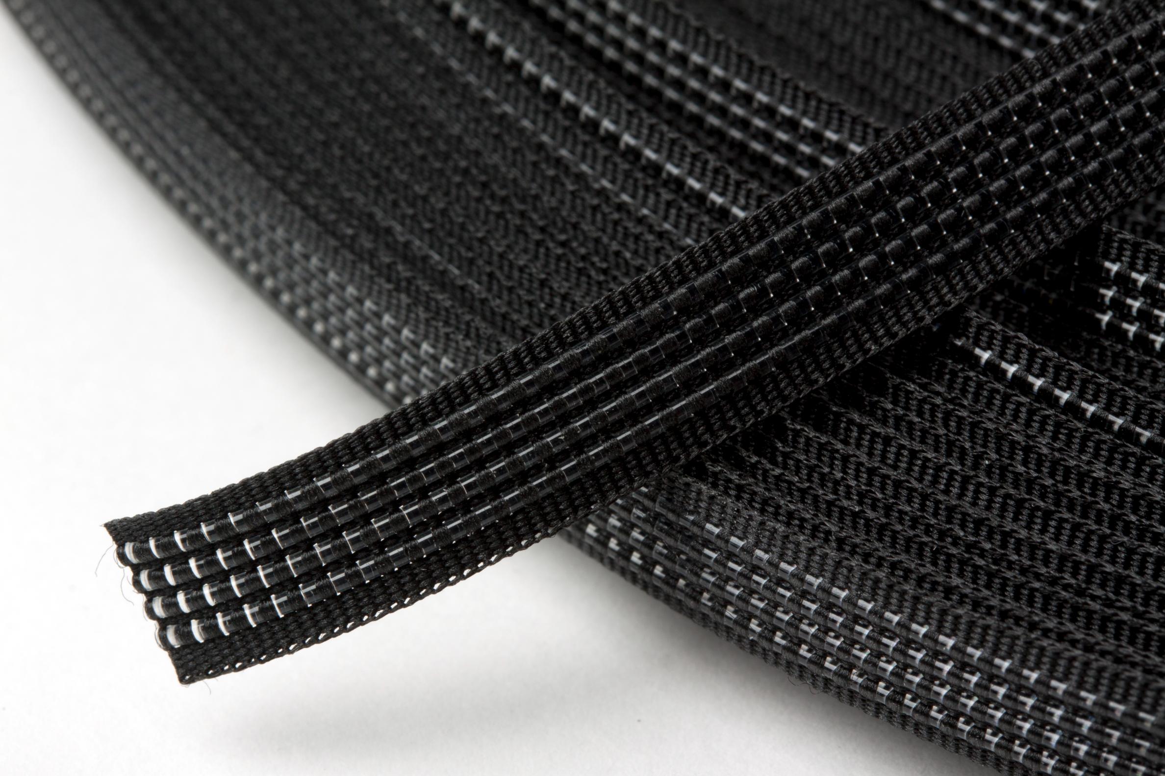 Polyester Boning: Uncovered: 40m x 8mm: Black