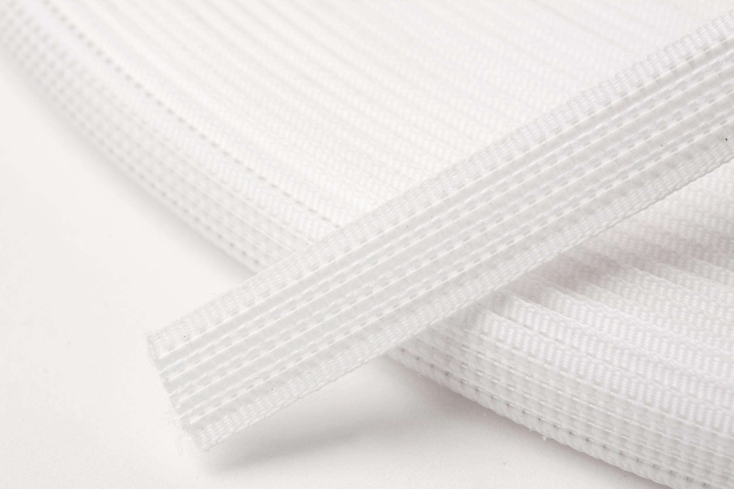 Polyester Boning: Uncovered: 40m x 8mm: White